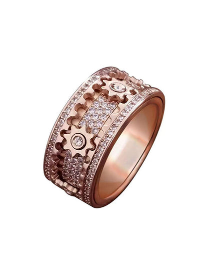 ✨Starry Sky Spinner Ring – Rotating Galaxy Fidget Ring for Men & Women