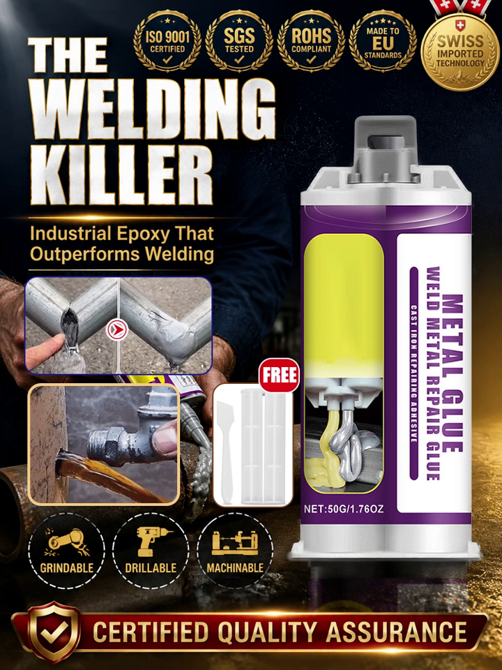 Heavy-Duty Metal Repair Adhesive – No-Weld Bonding, Steel-Like Strength & Heat Resistance