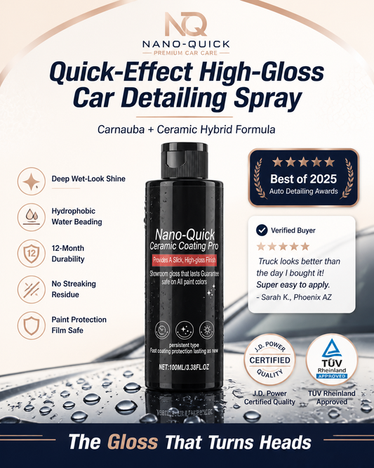 🔥Quick-Effect High-Gloss Car Detailing Spray