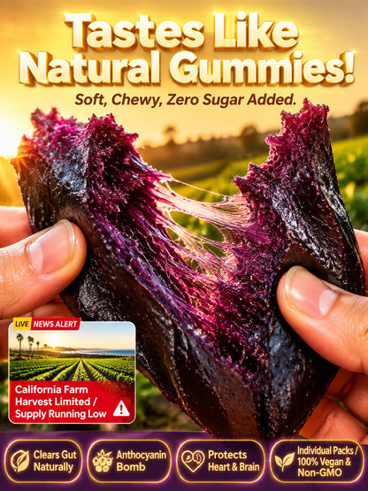 ✨Triple-Steamed Organic Purple Yam Strips – Naturally Sweet, Soft & Chewy🍠