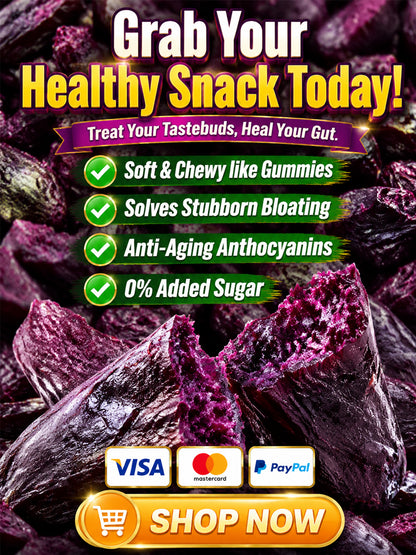 ✨Triple-Steamed Organic Purple Yam Strips – Naturally Sweet, Soft & Chewy🍠