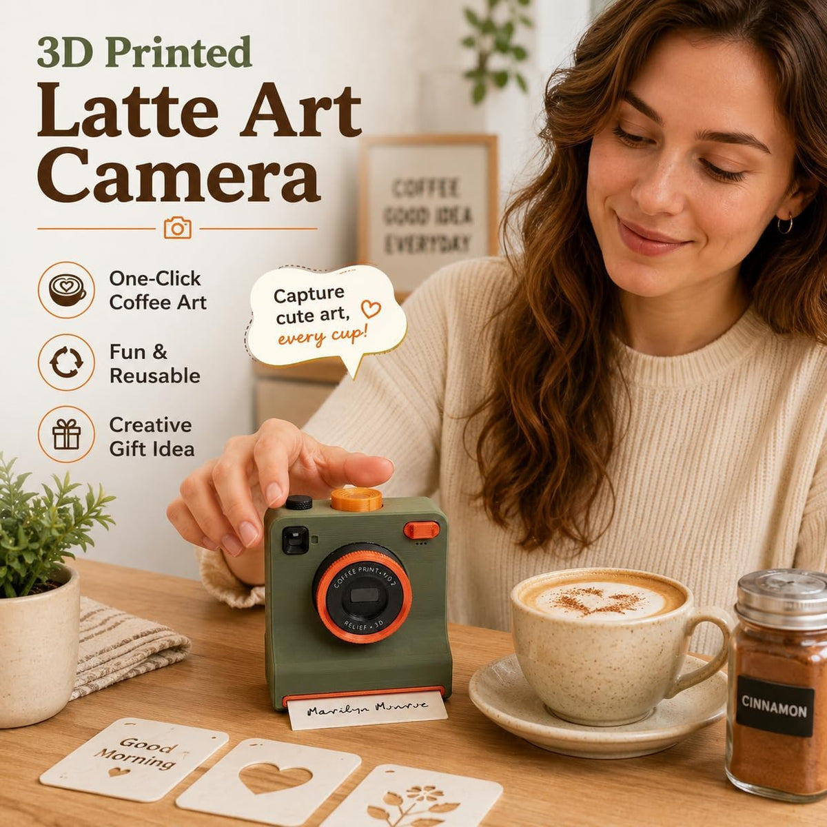 ☕🎨 Smart Latte Art Maker Camera Tool – Create Beautiful Latte Designs at Home