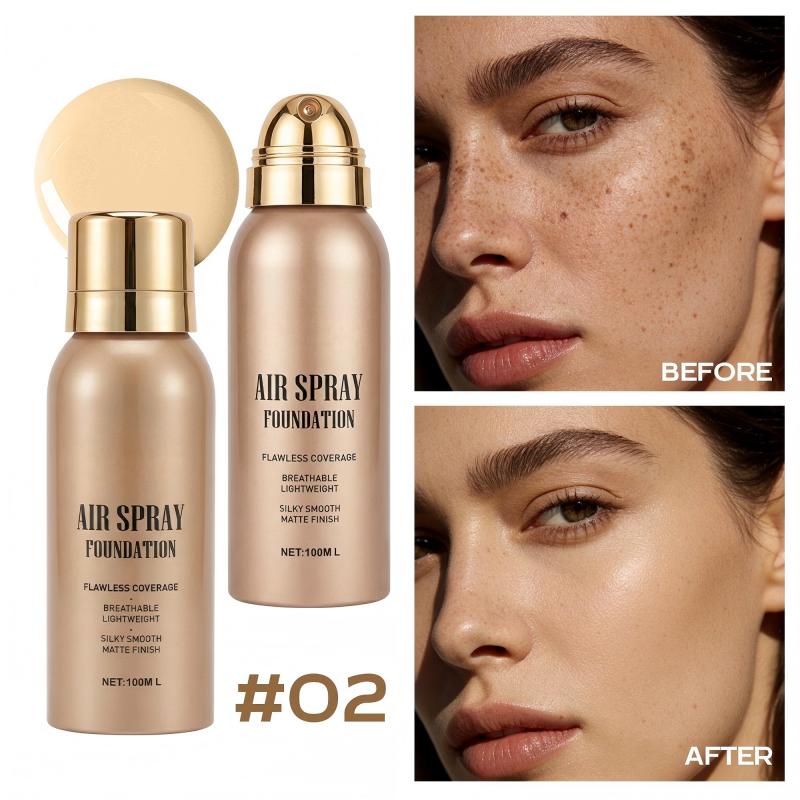 💄✨ Air Spray Foundation – flawless full coverage, waterproof & sweatproof. 💋💖
