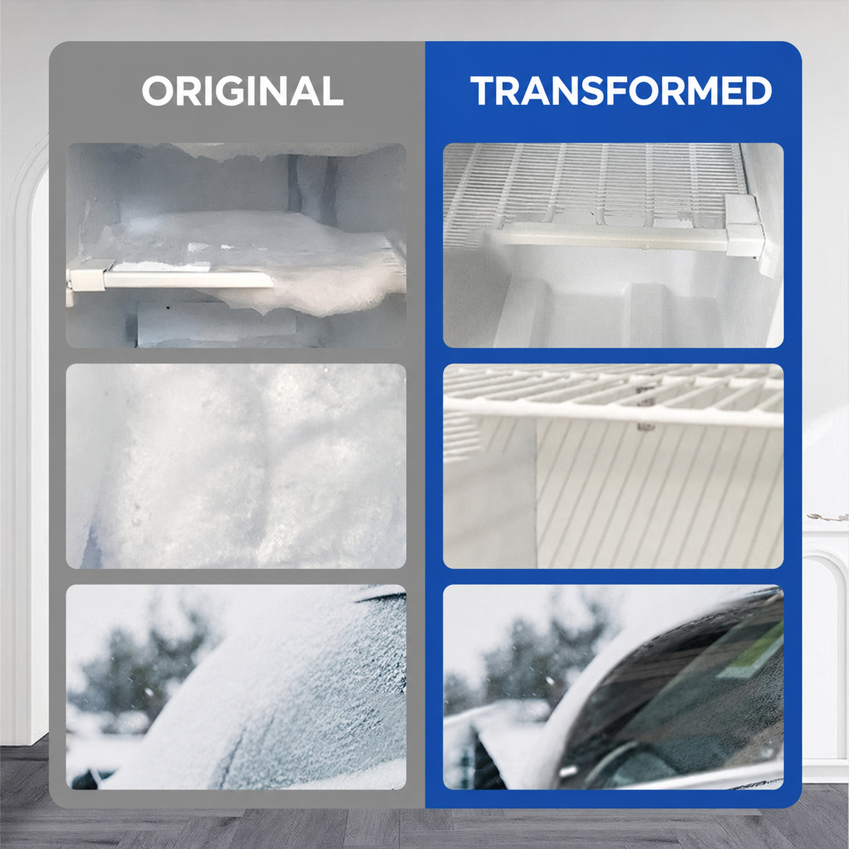 🧊 Fridge & Freezer De-Icer Spray – Quick Frost & Ice Removal Cleaner