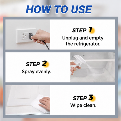 🧊 Fridge & Freezer De-Icer Spray – Quick Frost & Ice Removal Cleaner