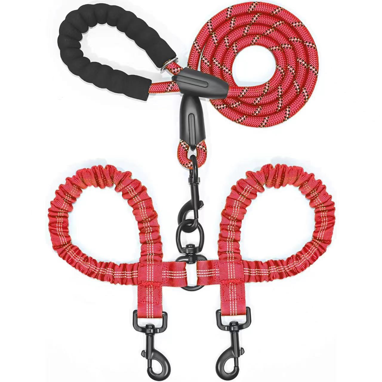 Heavy-Duty Shock-Absorbing Dog Leash – Bungee Control Leash for Walking, Running & Training