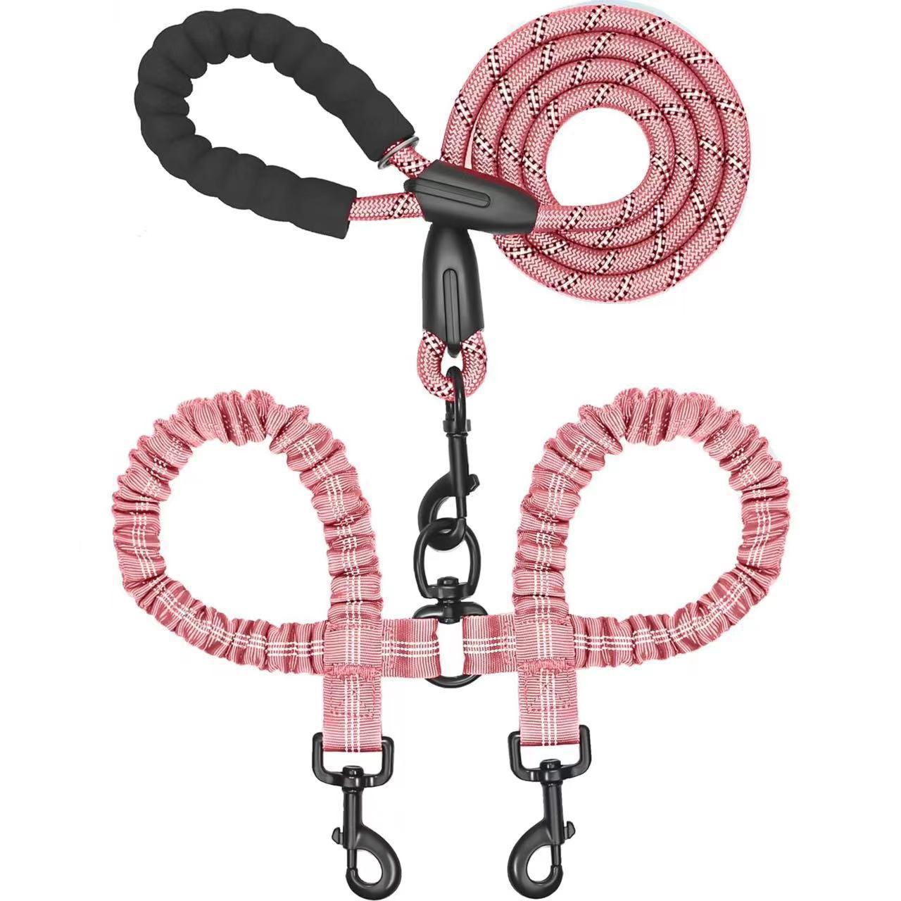 Heavy-Duty Shock-Absorbing Dog Leash – Bungee Control Leash for Walking, Running & Training