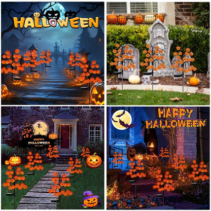 🎃 Pumpkin Solar Stake Lights  – Halloween Outdoor Yard Decor