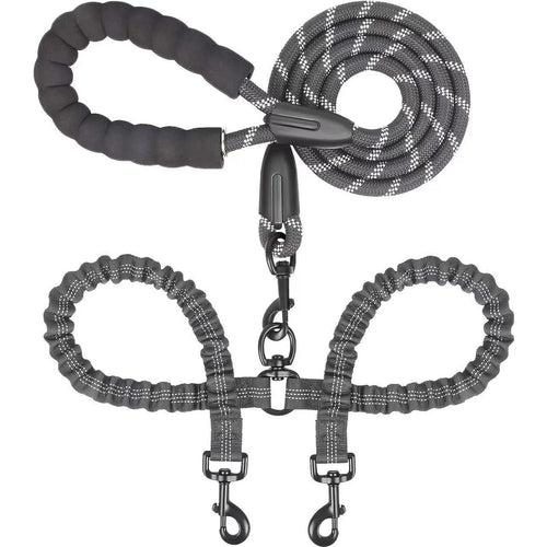Heavy-Duty Shock-Absorbing Dog Leash – Bungee Control Leash for Walking, Running & Training