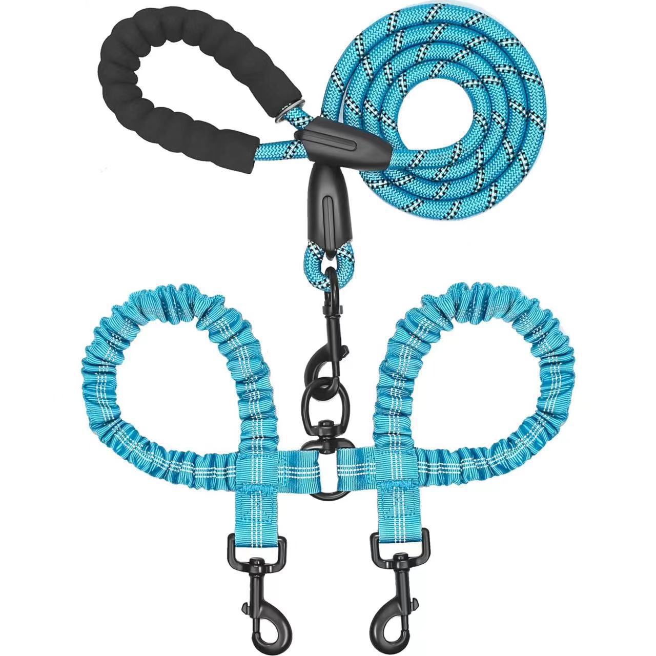 Heavy-Duty Shock-Absorbing Dog Leash – Bungee Control Leash for Walking, Running & Training