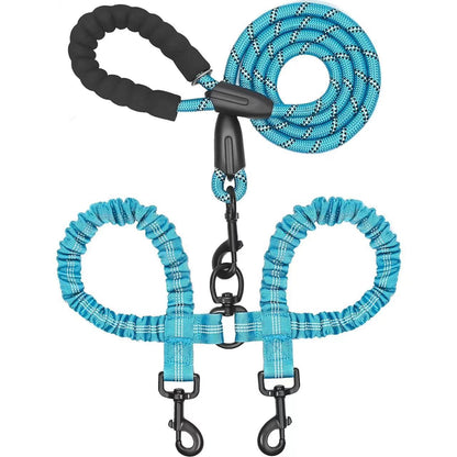 Heavy-Duty Shock-Absorbing Dog Leash – Bungee Control Leash for Walking, Running & Training