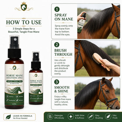 Horse Mane and Tail Smoothing Spray
