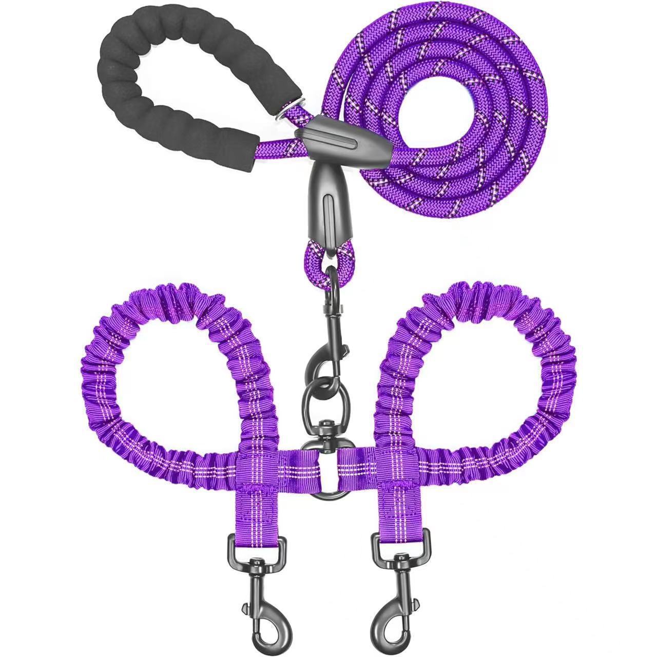 Heavy-Duty Shock-Absorbing Dog Leash – Bungee Control Leash for Walking, Running & Training