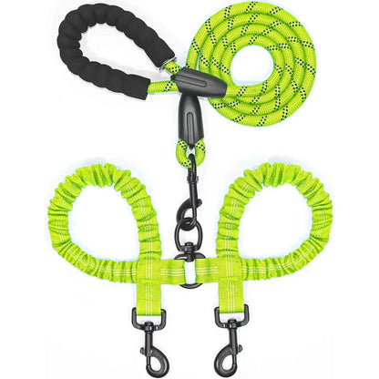 Heavy-Duty Shock-Absorbing Dog Leash – Bungee Control Leash for Walking, Running & Training