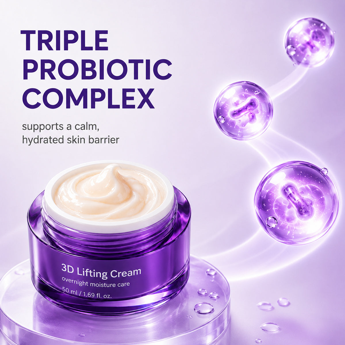 3D Lifting Cream 1.7 fl oz | Advanced Korean Facial Night Cream 2026