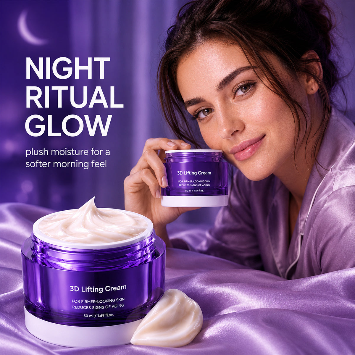 3D Lifting Cream 1.7 fl oz | Advanced Korean Facial Night Cream 2026