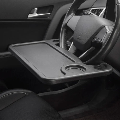 🚗 Multifunctional Steering Wheel Tray – Portable Car Lap Desk & Dining Table