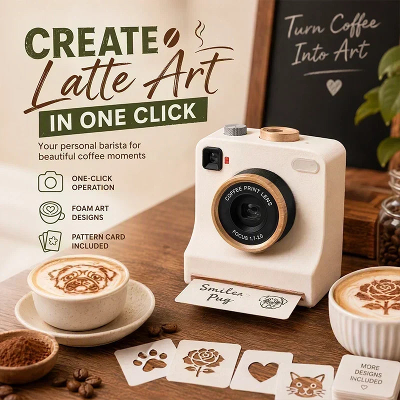 ☕🎨 Smart Latte Art Maker Camera Tool – Create Beautiful Latte Designs at Home
