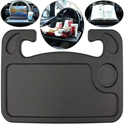🚗 Multifunctional Steering Wheel Tray – Portable Car Lap Desk & Dining Table