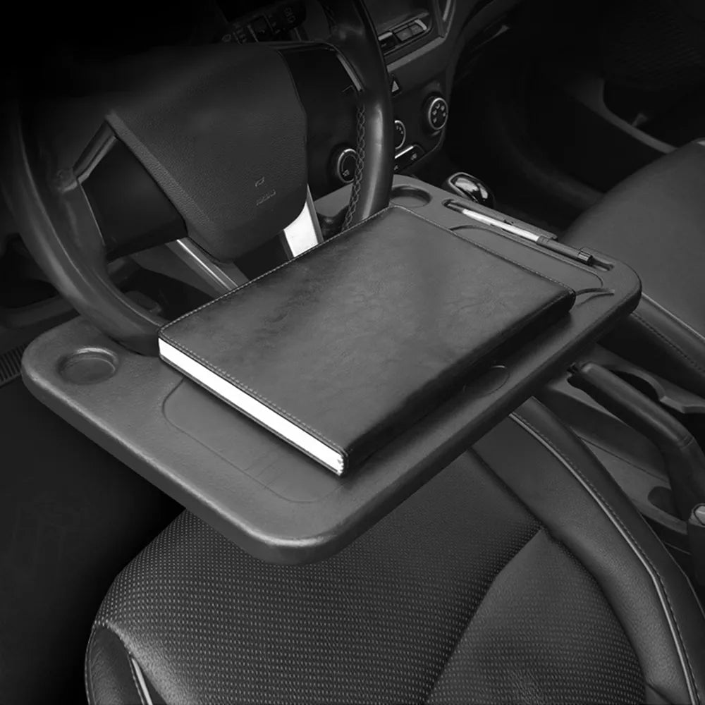 🚗 Multifunctional Steering Wheel Tray – Portable Car Lap Desk & Dining Table