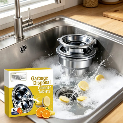 🍋Lemon-Scented Garbage Disposal Cleaning Tablets – Deep Clean & Freshen Drains (12 Pack)