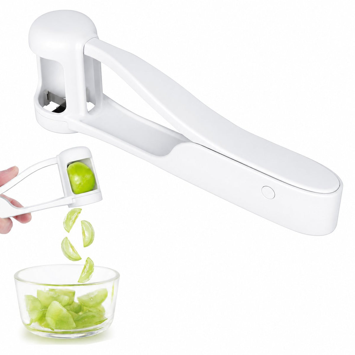 🍇 One-Press Grape Quartering Slicer – Fast 4-Way Cutter for Small Fruits