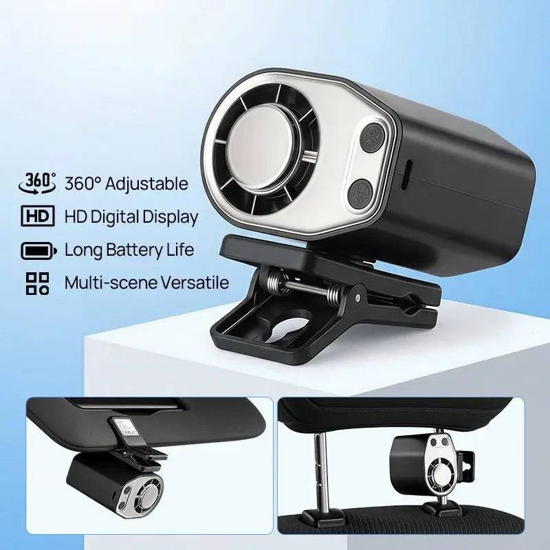 Semiconductor Clip-On Fan - Portable Car & Desk Cooler