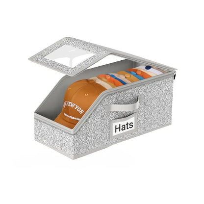 Stackable Cardboard Hat Storage Box Household Wardrobe Cap Organizer