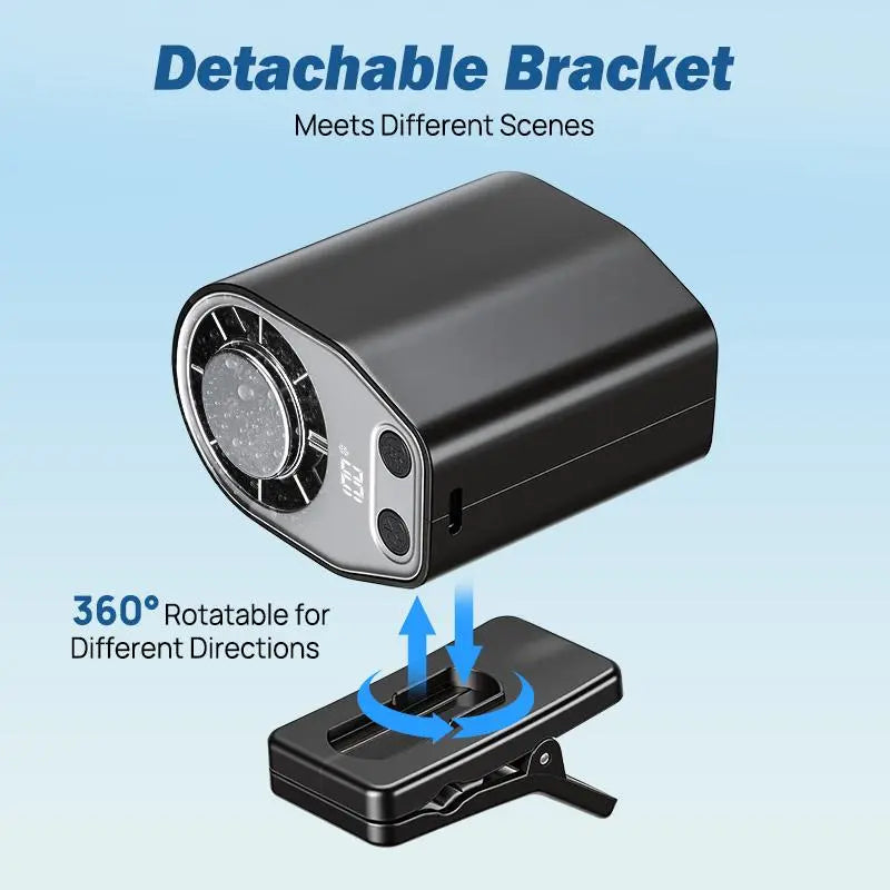 Semiconductor Clip-On Fan - Portable Car & Desk Cooler