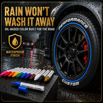 🔥⏰Oil-Based Waterproof Tire Marker Pen