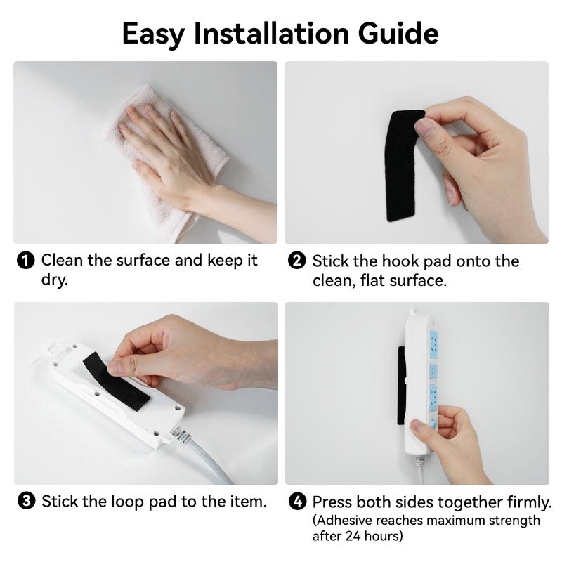Heavy-Duty Hook and Loop Strips – Strong-Hold Fastener Tape for Home, Office & DIY Use