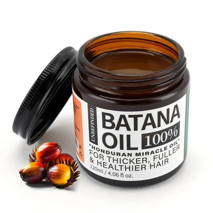 Unrefined Batana Hair Oil – Nourishing Scalp & Hair Care for Dry, Frizzy & Damaged-Looking Hair