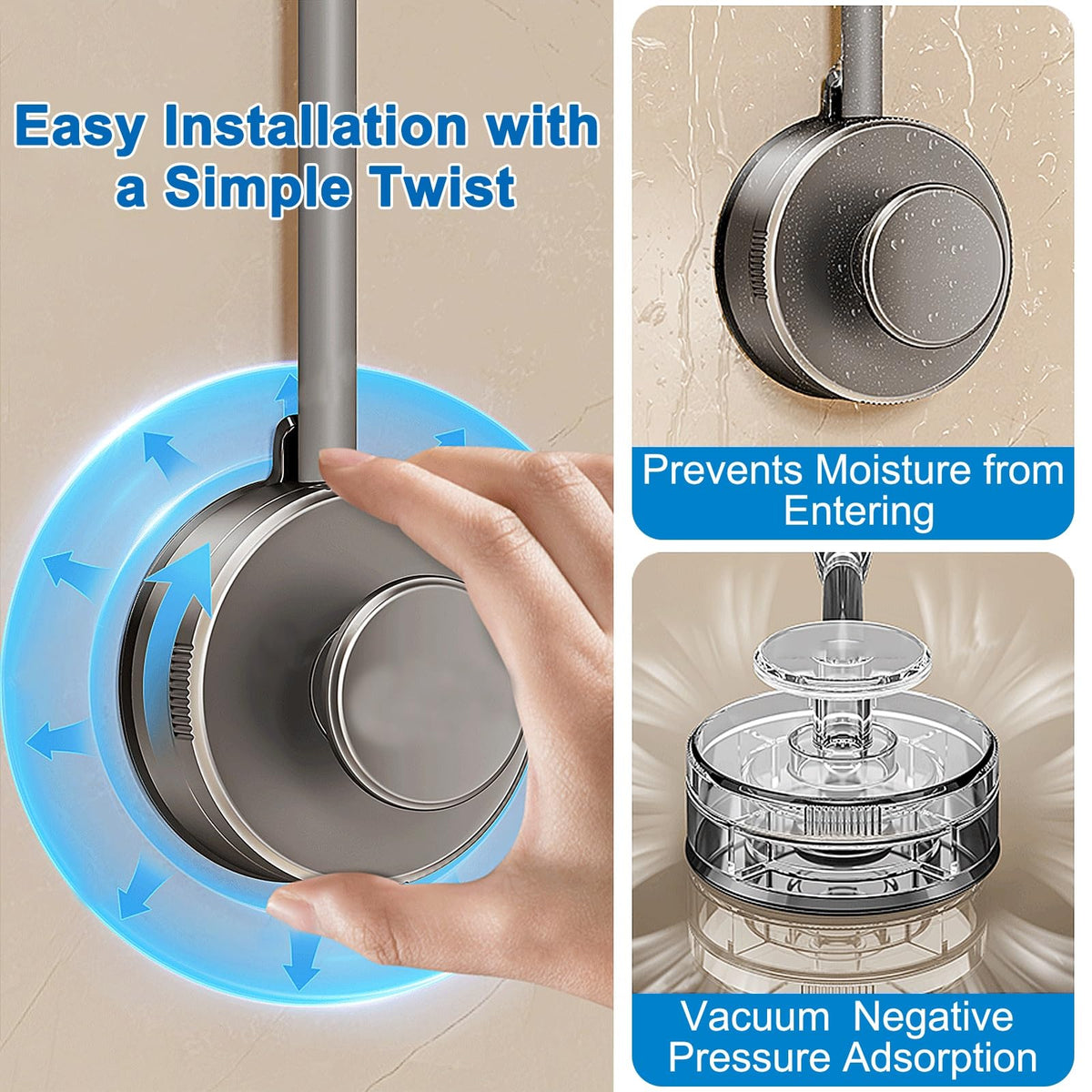 💈 Hands-Free Rotating Hair Dryer Holder