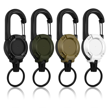 🔑 Heavy Duty Retractable Keychain Set