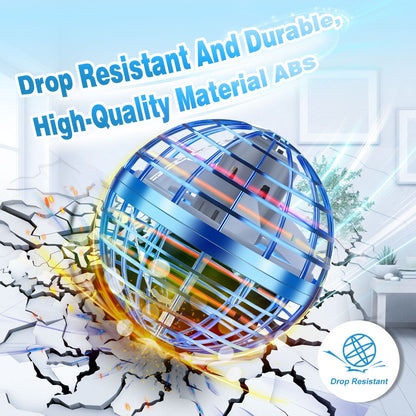 LED Flying Orb Ball Toy – Hand-Controlled 360° Hovering Spinner for Kids & Adults