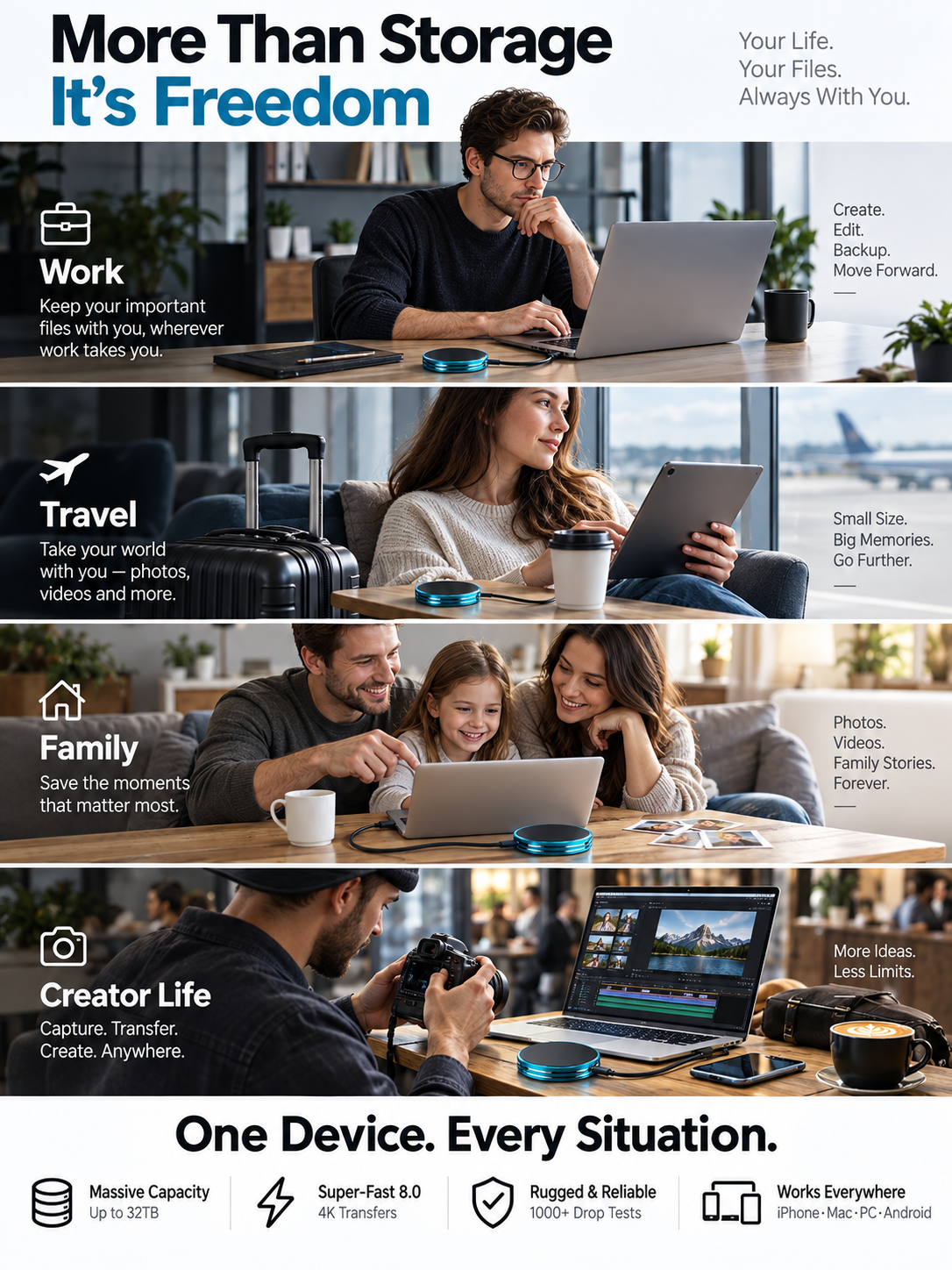 C Magnetic Portable SSD – Anti-Lost External Solid State Drive