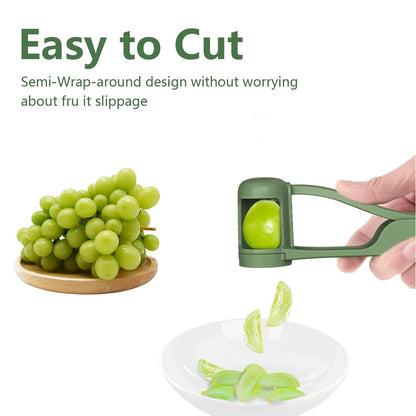 🍇 One-Press Grape Quartering Slicer – Fast 4-Way Cutter for Small Fruits