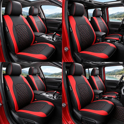 9-Piece Universal Fit Leather Car Seat Cover Set