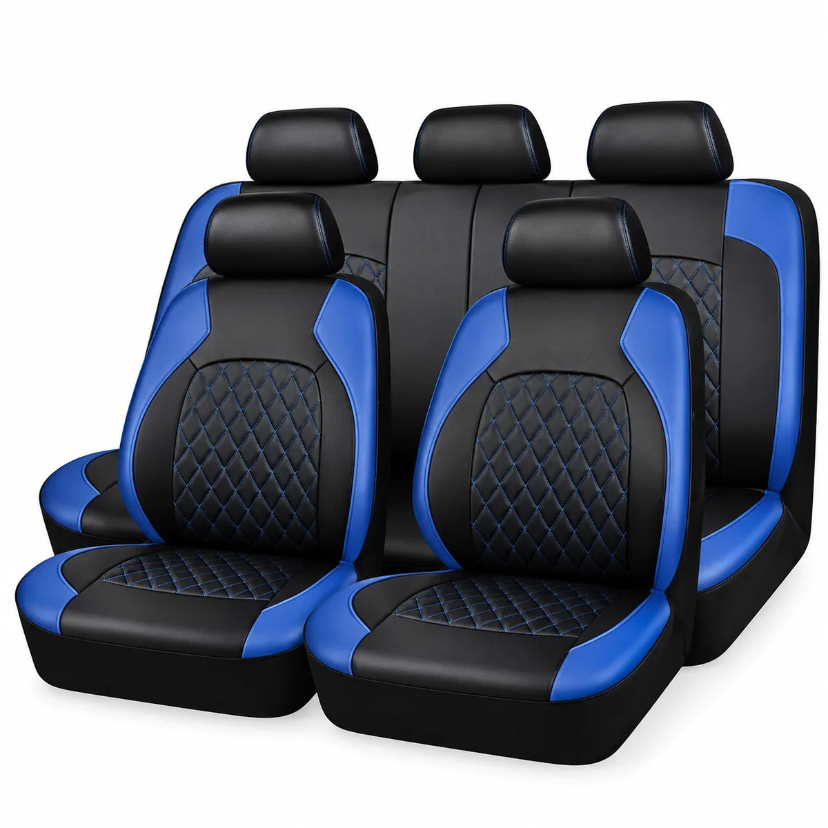 9-Piece Universal Fit Leather Car Seat Cover Set