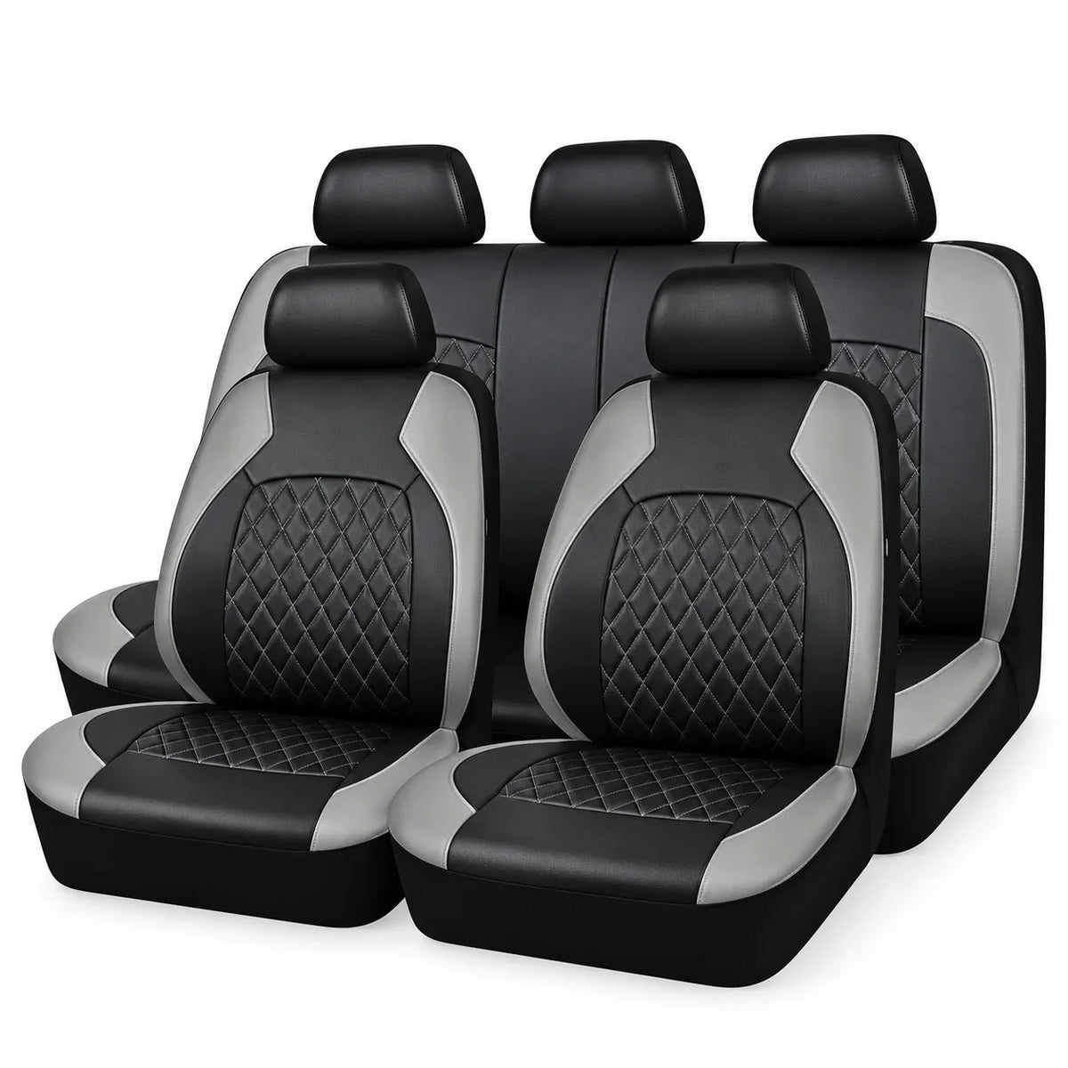 9-Piece Universal Fit Leather Car Seat Cover Set