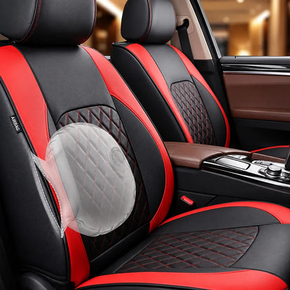 9-Piece Universal Fit Leather Car Seat Cover Set