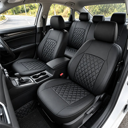 9-Piece Universal Fit Leather Car Seat Cover Set
