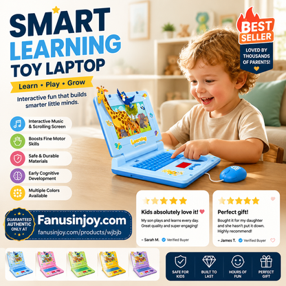 👧Educational toys to boost kids' thinking skills！🖥️Interactive Simulation Toy Laptop