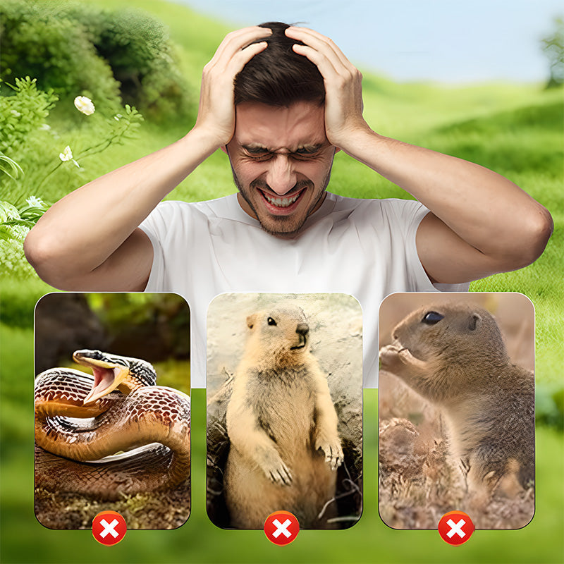 ☘️Outdoors Solar Powered Waterproof Screw Mole Repellent🌸