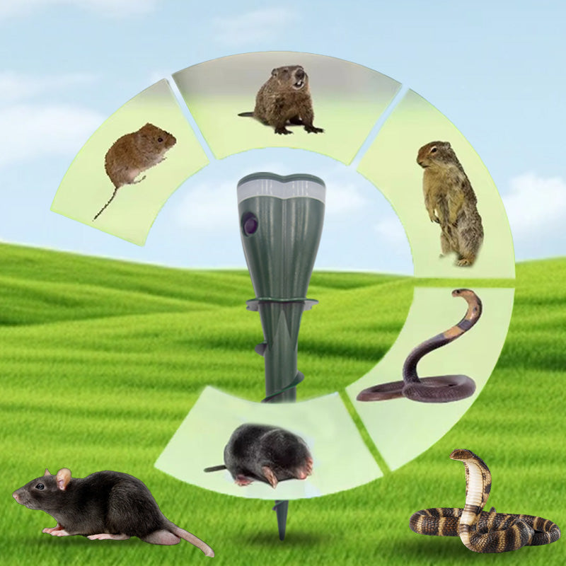 ☘️Outdoors Solar Powered Waterproof Screw Mole Repellent🌸