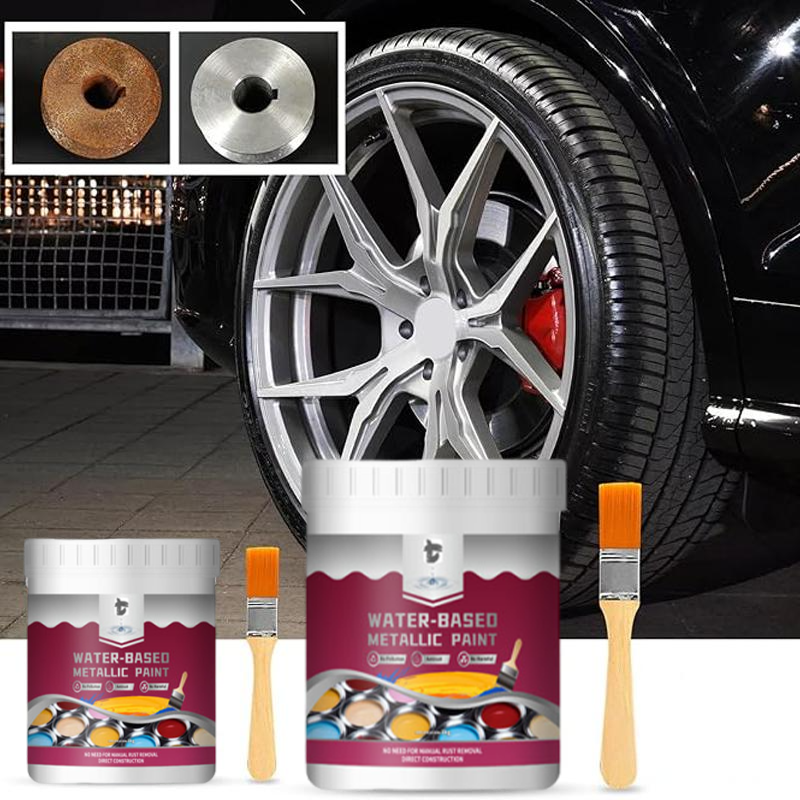 Rust Converter Metallic Paint – One coat stops rust, no sanding, no fumes. 🔨🛡️