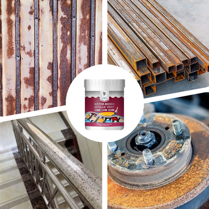 Rust Converter Metallic Paint – One coat stops rust, no sanding, no fumes. 🔨🛡️