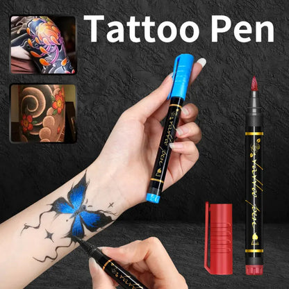 🌈🎨10-Color Temporary Tattoo Markers Set