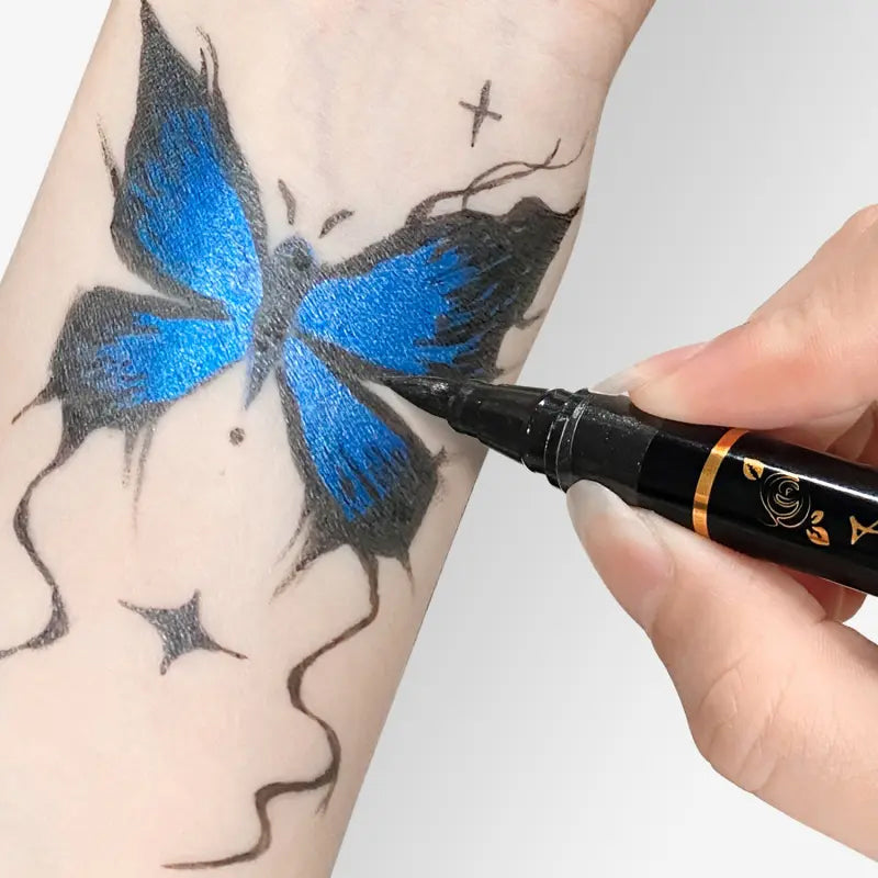 🌈🎨10-Color Temporary Tattoo Markers Set