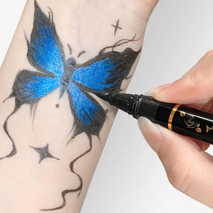 🌈🎨10-Color Temporary Tattoo Markers Set